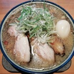 麺屋 八海山 - 大盛り煮干しそば+味玉（1300円）