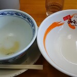 みそ壱 - 綺麗に完飲！完食！！