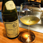 神楽坂 鉄板焼 中むら - インテリア　カウンター席　1999 CORTON-CHARLEMAGNE GRAND CRU Domaine des Heritiers LOUIS JADOT