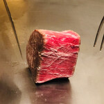 神楽坂 鉄板焼 中むら - 川岸牧場産神戸牛　シャトーブリアンのステーキ