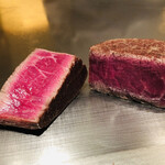 神楽坂 鉄板焼 中むら - 川岸牧場産神戸牛　シャトーブリアンのステーキ