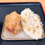 手打ちうどんますや - とり天・レンコン天