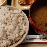 日光 - 黒豆ご飯と味噌汁