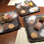 ころころ亭 - サービスのケーキ3種