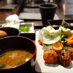 Shunjuu - 那須卸養卵『極』卵かけご飯と「野菜取り放題」（1400円）