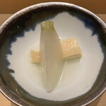 鮨 由う - 蕪と京揚げのお浸し