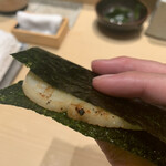 鮨 由う - 平貝の磯部焼き