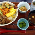 Fuji Kantori-Kanikurabu - 牛焼きビビンバ定食