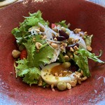 宮島離れの宿 IBUKU - 新鮮野菜の鉢盛り　人参ドレッシング