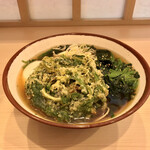 そばの神田 東一屋 - アサソバビンボー！　
      朝そば＋春菊天！