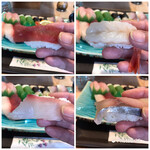 Sushi Tatsu - 本まぐろ ボタン海老
                        鯛  シメ鯖