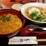 比内地鶏 ほっこりや - 比内地鶏親子丼とらーめん  セット