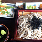 白糸庵 - もり（700円）＋天ぷら（100円）