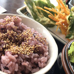 白糸庵 - 黒米ご飯