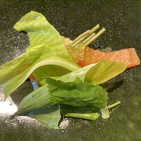 RISTORANTE IL NODO - 天城　下山さんの3年アマゴ　0年黄金イクラ　長野県の山菜たち