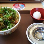 すき家 - 見ためは普通のねぎ玉牛丼です！