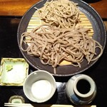 手打ち蕎麦切り　海望 - 二色せいろ(田舎大盛り)