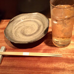 オオクサ - 今日は歩いてきたのでハイボールで喉を潤しました