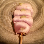 オオクサ - 大和肉鶏のささみサビ焼き　これはまた弾力のあるささみで驚きました