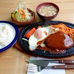 中央軒 - ハンバーグ定食【Apr.2020】