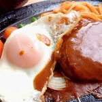 中央軒 - ハンバーグ定食【Apr.2020】