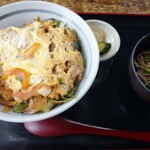 Jiyu kai - カツ丼とミニコロ蕎麦セット(税込800円)