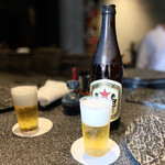 鳥さわ22 - ビールで乾杯♪