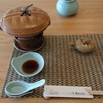 料亭 やまさ旅館 - 卓上の様子