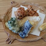 料亭 やまさ旅館 - すっぽん唐揚げ・野菜天ぷら