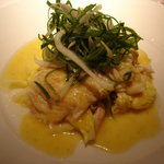 コート ドール - 福島産カスベのクールブイヨン煮とキャベツのブレゼ