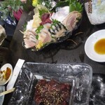 くじらのお宿 一乃谷 - 鯨刺盛おかわり