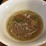 中華そば 先﨑 - 鴨脂と蛤の塩つけ汁