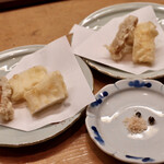 花いち - あおりいかと干しいも天ぷら