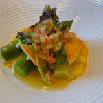 ラ・カシェット - 最高でした！アスパラの前菜