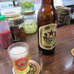 季節一品料理 藤原 - 赤星（中瓶）￥500