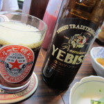 季節一品料理 藤原 - エビス黒（小瓶）￥500