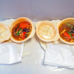 テイクアウト&デリバリ専門店 ロジウラカリー サムライ - ２人のチキンと野菜１３品目　１５１４円（税込）デフォ【２０２０年５月】