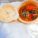 テイクアウト&デリバリ専門店 ロジウラカリー サムライ - チキンと野菜１３品目　１５１４円（税込）デフォ【２０２０年５月】