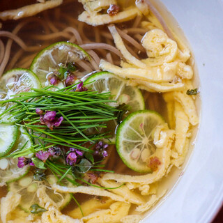 Hokkaido scallop soup soba