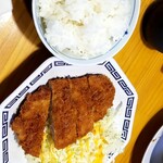 濃厚煮干とんこつラーメン 石田てっぺい - サクサクハムカツセット