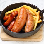 Assortment of 4 types of sausages