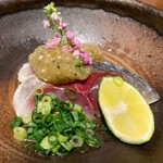 もつ鍋 六花舎 - 秋の〆サバの焼茄子がけ 800円