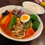 西屯田通りスープカレー本舗 - ・チキン野菜（あっさりスープ）
            ＋ブロッコリー 辛さASK