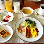 ウエスティン都ホテル京都 - クラブラウンジで朝食