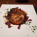 BAR 杉谷 - スカモルツァチーズの鉄板焼き