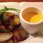 オゥ・レギューム - ポタージュと野菜のロースト