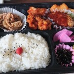 お弁当の重兵衛 - 生姜焼きバーグ弁当 700円
