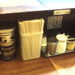 麺座ぎん - 卓上風景