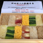 神田新八 - モザイク模様も鮮やかな押し寿司
