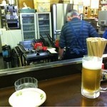 よしみ - カウンター前厨房